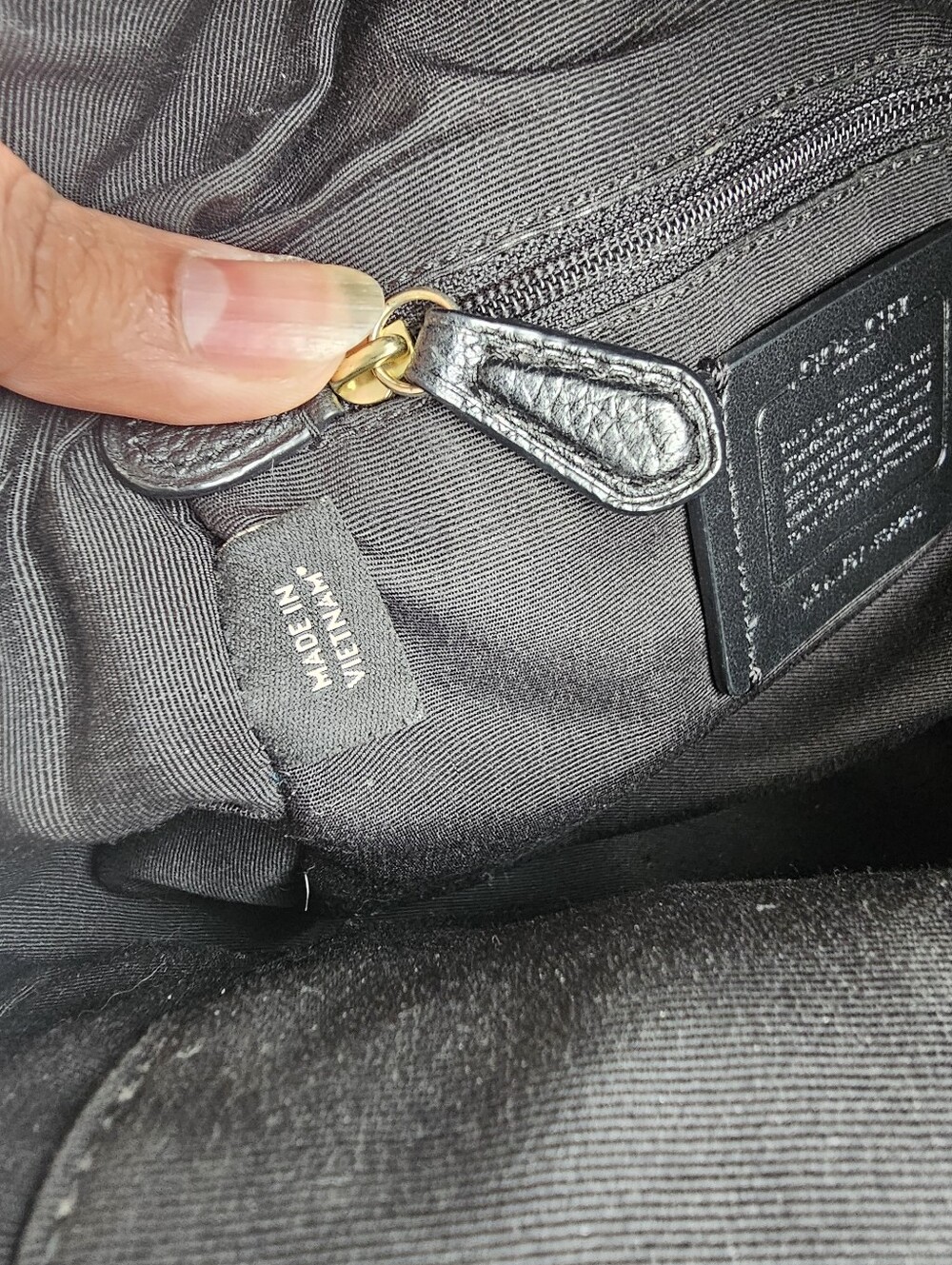 Authentic COACH Black Pebbled Leather Mini Backpack - Gold Hardware - Picture 10 of 15